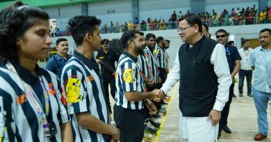 मुख्यमंत्री धामी ने किया नेशनल रोल बाल चैंपियनशिप में  खिलाडियों का उत्साहवर्धन
