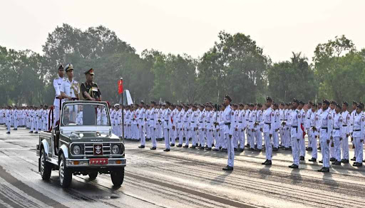 Chief of Army Staff Gen Manoj Pande reviews Passing Out Parade of 146th Course of NDA