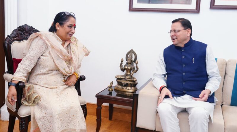 मुख्यमंत्री धामी ने विधानसभा अध्यक्ष ऋतु से भेंट की