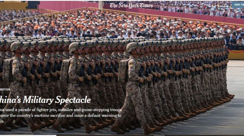 IN PHOTOS  CHINA’S MILITARY SPECTACLE