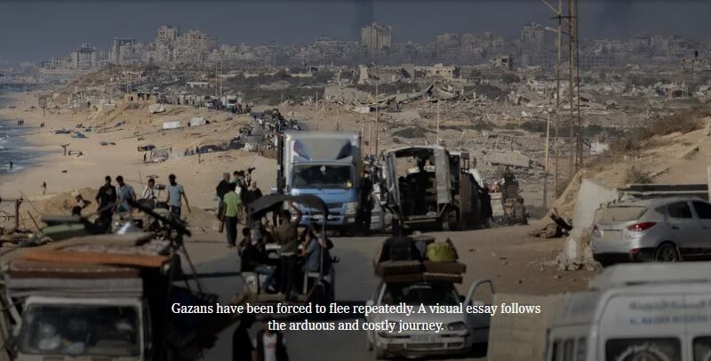 The Perilous Path to Escape Gaza City
