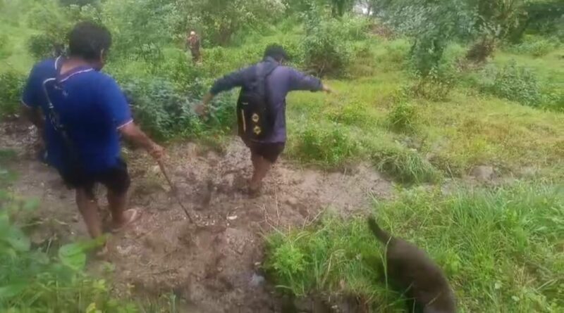 पोखरी के खन्नी गांव में भू-धंसाव का संकट, दो दर्जन परिवार खतरे में