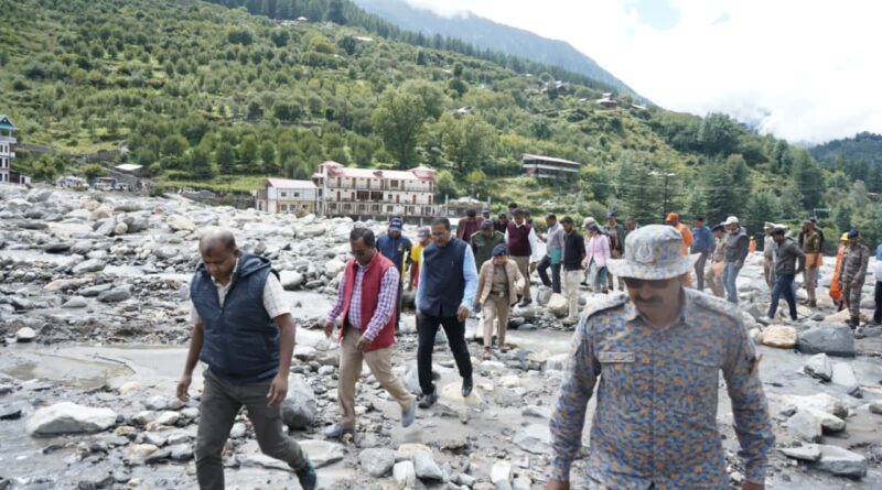 आपदा से हुई क्षति का आकलन करने केंद्रीय टीम उत्तराखंड के विभिन्न जिलों के दौरे पर