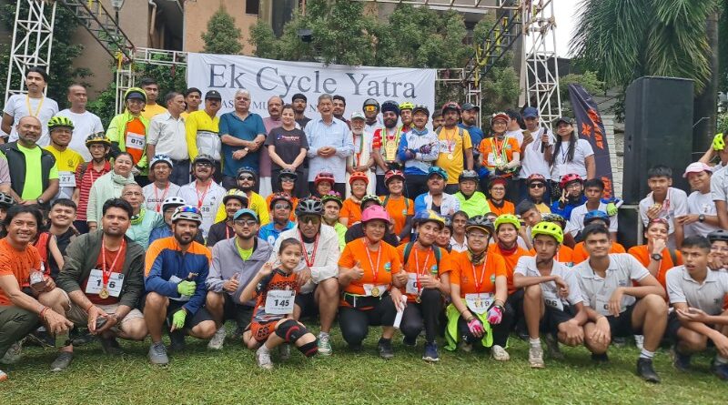 नशामुक्त समाज और स्वस्थ जीवन का संदेश लेकर निकली साइकिल यात्रा