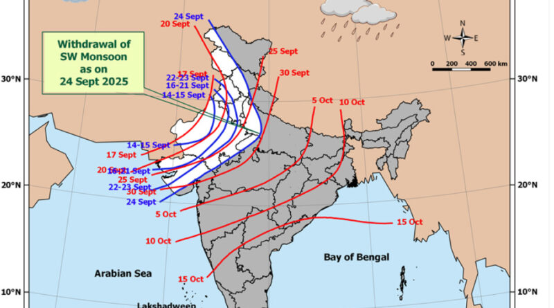 उत्तराखंड के कुछ हिस्सों से मानसून की वापसी शुरू