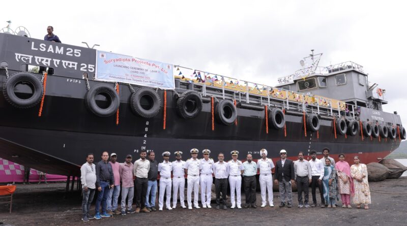 भारतीय नौसेना को मिला 11वां स्वदेशी मिसाइल बजरा