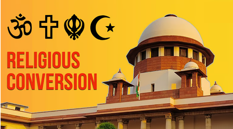सुप्रीम कोर्ट ने राज्यों से धर्मांतरण कानूनों पर रोक लगाने की याचिकाओं पर जवाब मांगा