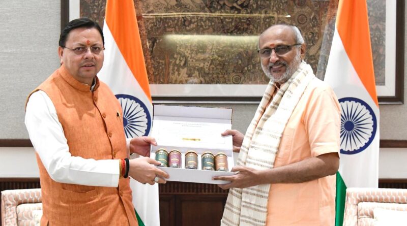 मुख्यमंत्री धामी ने उपराष्ट्रपति राधाकृष्णन से शिष्टाचार भेंट की