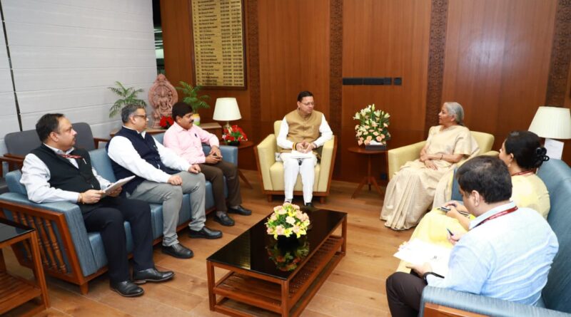 मुख्यमंत्री धामी ने केंद्रीय वित्त मंत्री से मांगी शहरी जल निकासी और विकास परियोजनाओं के लिए विशेष सहायता