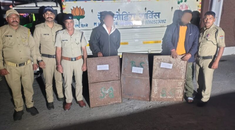 नारायणबगड़ की सेटरिंग प्लेट चोरी का खुलासा, दो आरोपी देहरादून से गिरफ्तार