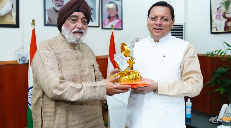 हेमकुंट साहिब ट्रस्ट के अध्यक्ष ने मुख्यमंत्री से की मुलाकात, यात्रा प्रबंधन के लिए जताया आभार