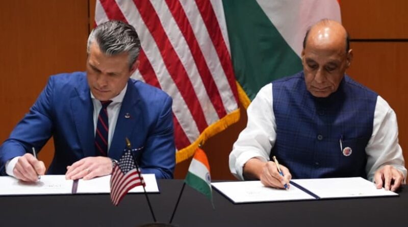 अमेरिका और भारत ने प्रमुख रक्षा साझेदारी के लिए 10-वर्षीय रूपरेखा पर हस्ताक्षर किए