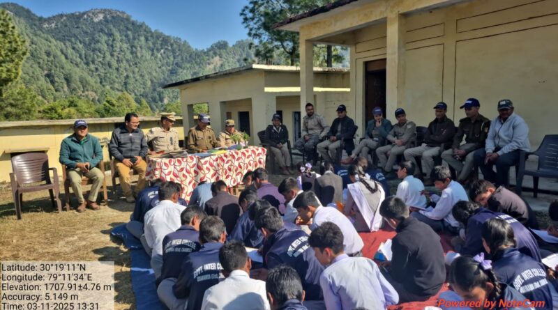 राजकीय इंटर कॉलेज उड़ामान्ड़ा में वन विभाग की गोष्ठी और जागरूकता रैली आयोजित