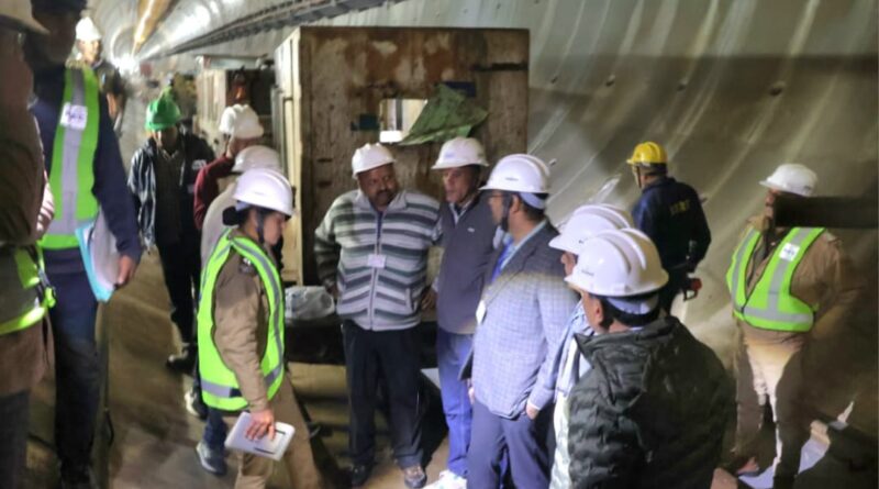 टीएचडीसी परियोजना की सुरंग हादसे के बाद डीएम–एसपी ने किया स्थलीय निरीक्षण, मजिस्ट्रेटी जांच के आदेश