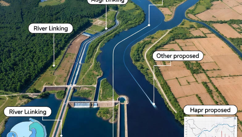 नदियों को जोड़ने की परियोजनाएं  ; 30 लिंक परियोजनाओं में से सभी 30 के लिए पीएफआर पूरी