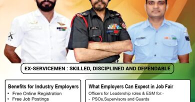 पूर्व सैनिकों के लिए डीजीआर का विशेष रोजगार मेला 13 फरवरी को