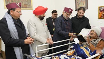 उपराष्ट्रपति राधाकृष्णन ने उत्तराखंड के पूर्व मुख्यमंत्री मेजर जनरल (सेनि) खंडूड़ी से की मुलाकात