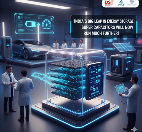 ऊर्जा भंडारण में भारत की बड़ी छलांग: अब सुपरकैपेसिटर चलेंगे और भी ज़्यादा!