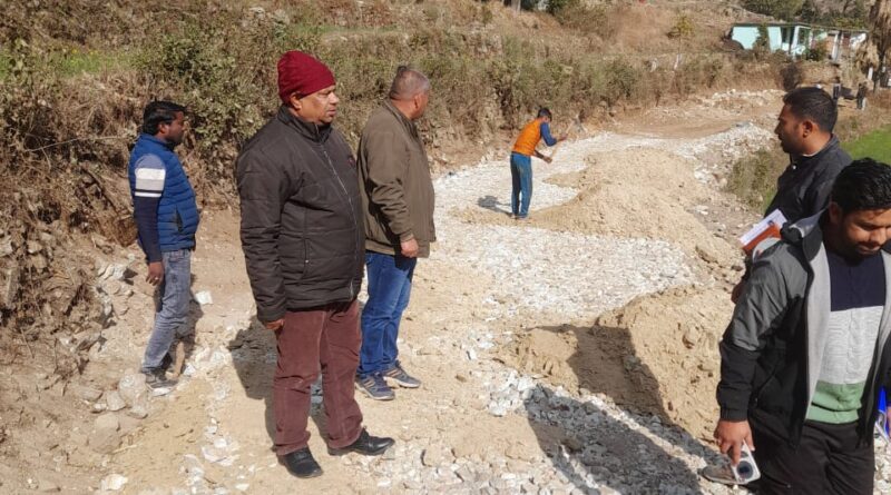 हापला–गुणम–नैल मोटर मार्ग का सुधारीकरण और डामरीकरण कार्य तेज़ी से जारी