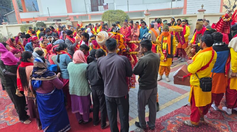 कालीमठ की मां कालीमाई की पदयात्रा खांखरा पहुंची