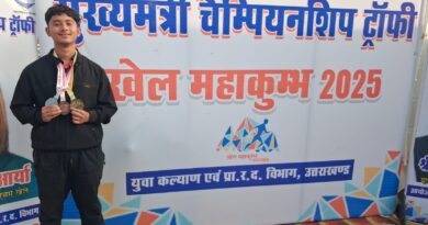 मुख्यमंत्री चैंपियनशिप ट्रॉफी में यश रावत का शानदार प्रदर्शन, तीन पदक जीते