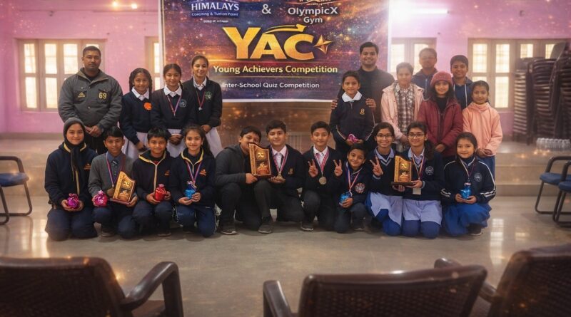 गौचर में यंग अचीवर्स कंपटीशन का सफल इंटर-स्कूल आयोजन