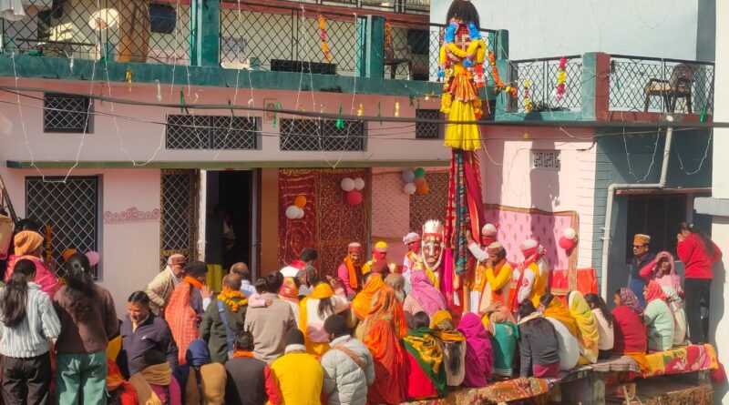 जिलाशू की चंडिका का बंदरखंड गांव में भव्य स्वागत