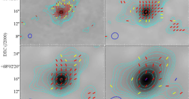 नए तारे की उत्पत्ति में चुंबकीय क्षेत्रों की भूमिका का पता लगा