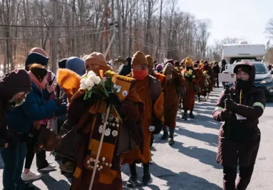 THESE MONKS WALKED FOR FOUR MONTHS. HERE’S WHAT PEOPLE LEARNED FROM THEM.