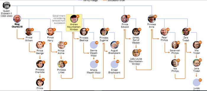 How Britain Could Remove Andrew From the Royal Line of Succession