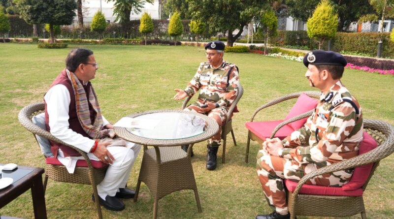 मुख्यमंत्री धामी से मिले डीजी आईटीबीपी