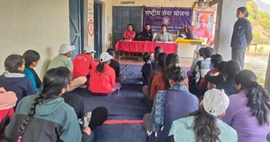 नागनाथ कॉलेज के एनएसएस शिविर का चौथा दिन: योगाभ्यास के साथ चला स्वच्छता अभियान