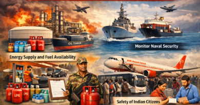 पश्चिम एशिया संकट के बीच सरकार अलर्ट: ईंधन आपूर्ति, समुद्री सुरक्षा और भारतीयों की मदद के लिए व्यापक इंतजाम