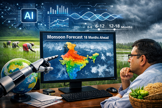 नई एआई तकनीक से 18 महीने पहले मिल सकेगा मानसून का पूर्वानुमान