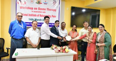पंतजलि विश्वविद्यालय में ओज़ोन थेरेपी पर कार्यशाला का आयोजन