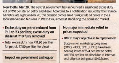 पेट्रोल-डीजल पर उत्पाद शुल्क में बड़ी कटौती, कीमतों में राहत नहीं बल्कि स्थिरता पर जोर