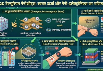 भविष्य की ऊर्जा का ‘छोटा’ जादूगर: 2D टेल्यूरियम नैनोशीट्स से चमकेगी हरित हाइड्रोजन की राह