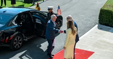 व्हाइट हाउस में सम्मानित अतिथि के रूप में किंग चार्ल्स का स्वागत