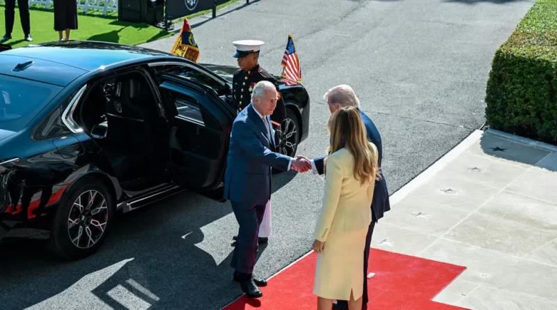 व्हाइट हाउस में सम्मानित अतिथि के रूप में किंग चार्ल्स का स्वागत