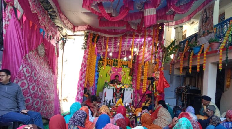 काण्डई चन्द्रशिला में श्रीमद्भागवत कथा के तीसरे दिन उमड़ा श्रद्धालुओं का सैलाब