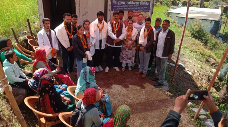 हापला में निशुल्क स्वास्थ्य शिविर, 300 से अधिक मरीजों का परीक्षण