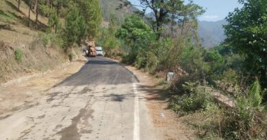 राजजात मार्ग पर हॉट मिक्स कार्य शुरू होते ही विवाद