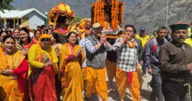 बद्रीनाथ धाम के लिए शंकराचार्य की गद्दी व पवित्र डोल का प्रस्थान, पाण्डुकेश्वर में होगा पहला प्रवास