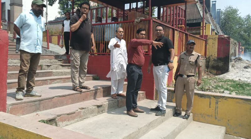 अपर मेलाधिकारी दयानंद ने किया कुंभ मेला तैयारियों का  स्थलीय निरीक्षण