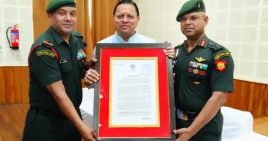 127 इन्फैंट्री बटालियन (टेरिटोरियल आर्मी) को मुख्यमंत्री प्रशंसा पुरस्कार