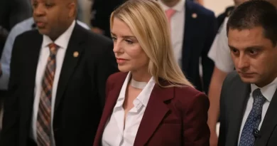 Bondi, Pressed Over Epstein Files, Places Responsibility on Blanche and Patel