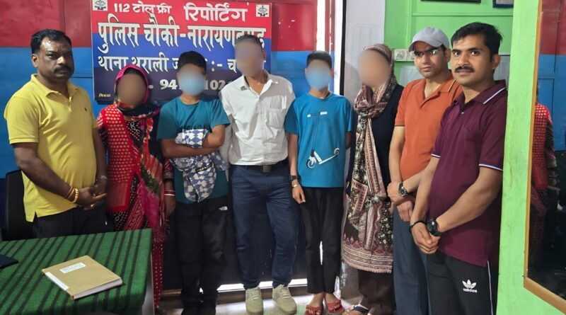 थराली से लापता किशोर हरिद्वार से बरामद , पुलिस ने किया परिजनों के सुपुर्द