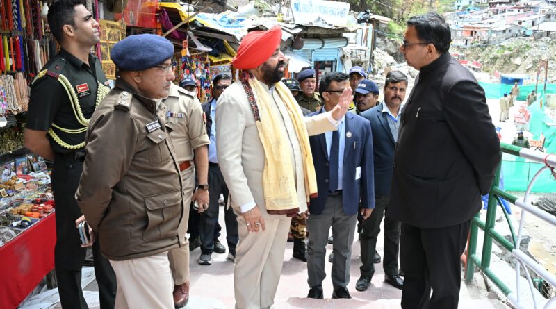 भगवान बदरी विशाल के दर पहुंचे राज्यपाल गुरमीत सिंह