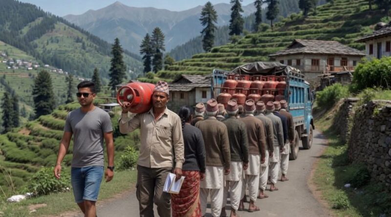 रिखणीखाल के द्वारी क्षेत्र में गैस संकट गहराया, 150 परिवार परेशान