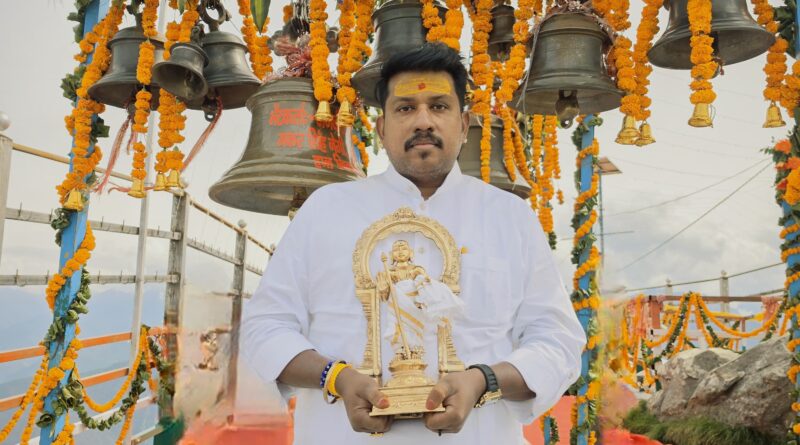 तमिलनाडु से कार्तिक स्वामी धाम पहुंची भगवान मुरुगन की दुर्लभ प्रतिमा, सांस्कृतिक एकता का बनी प्रतीक
